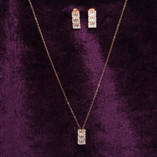 Zirconia studded Geometric drop