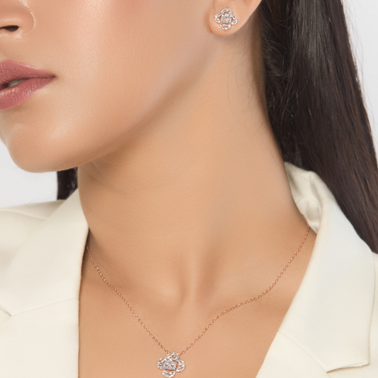 Zirconia studded Clover