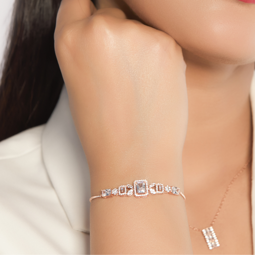 Zirconia studded Square statement