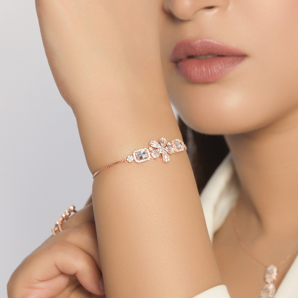 Zirconia studded Juhi flower