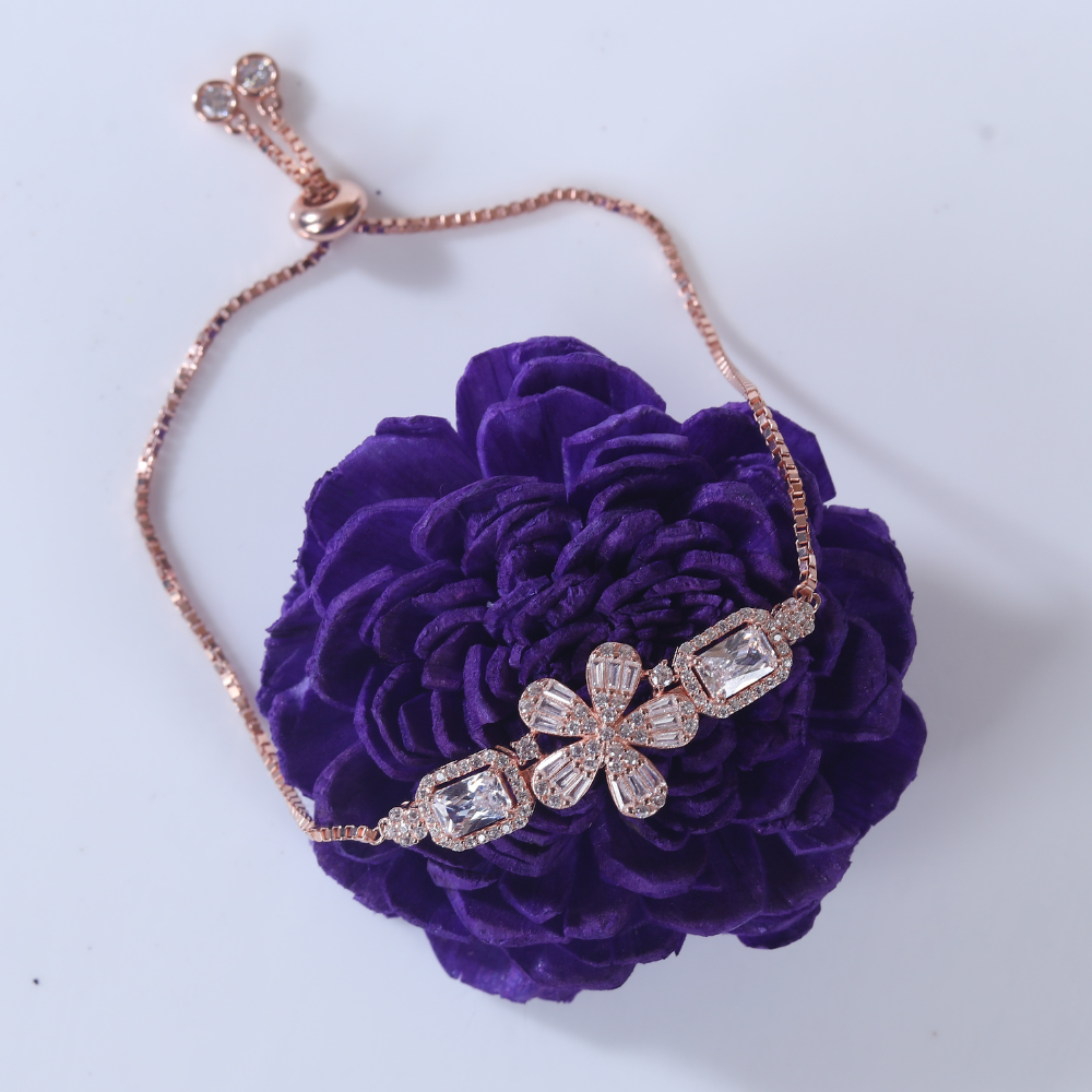 Zirconia studded Juhi flower