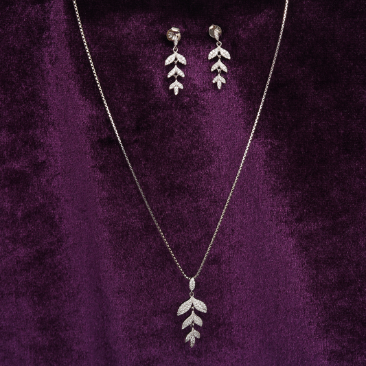 Zirconia Studded leaves