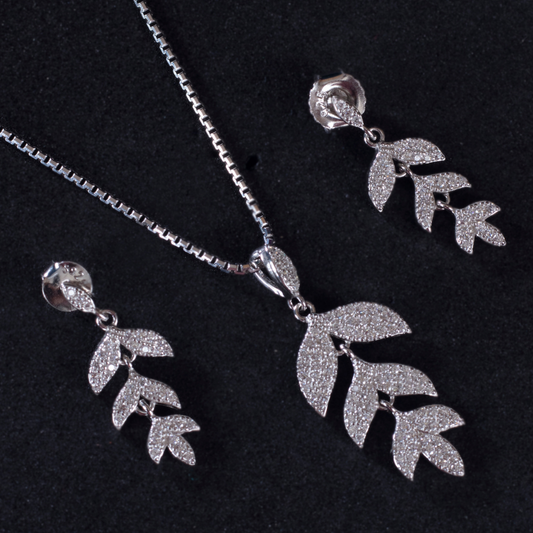 Zirconia Studded leaves