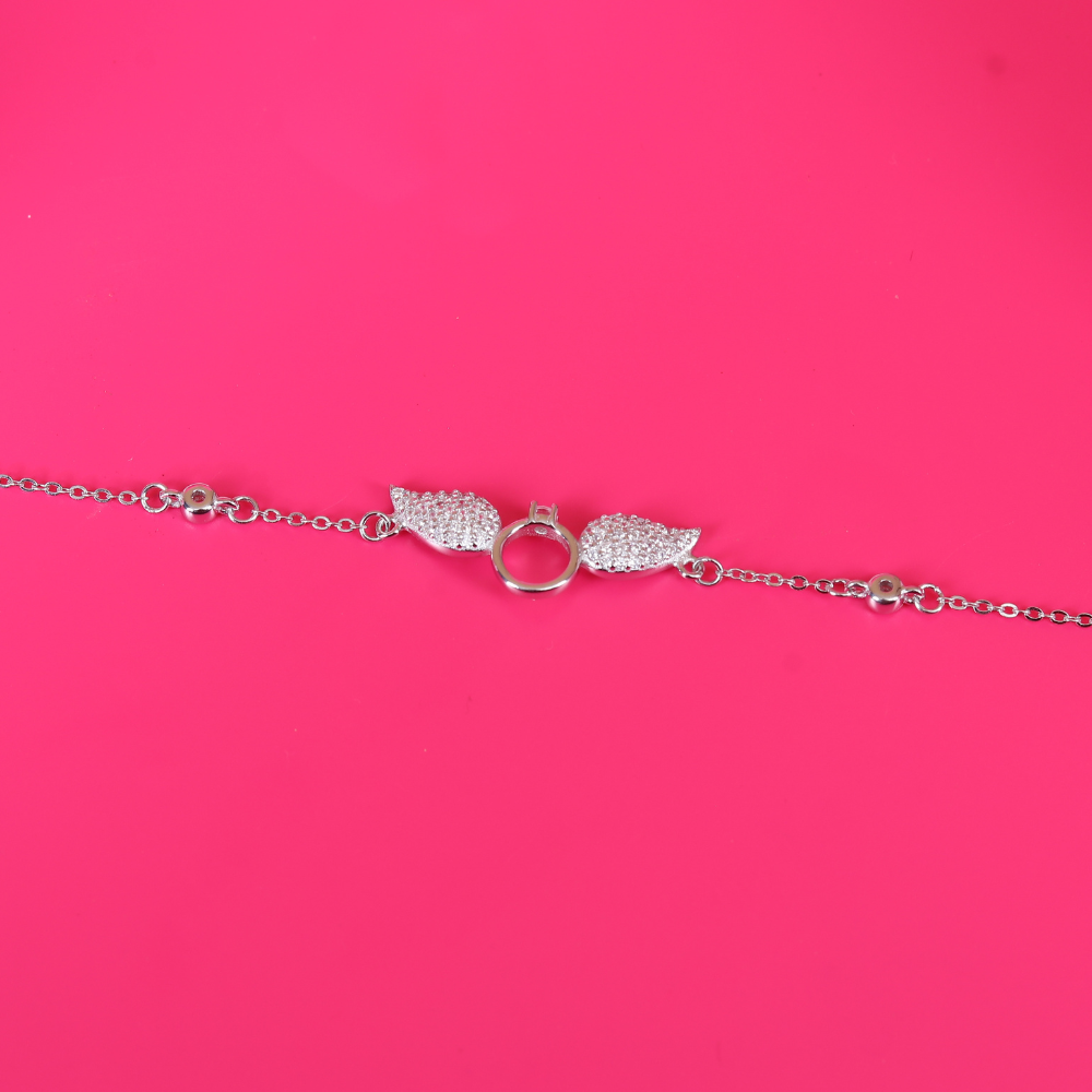 Angel wings Ring bracelet