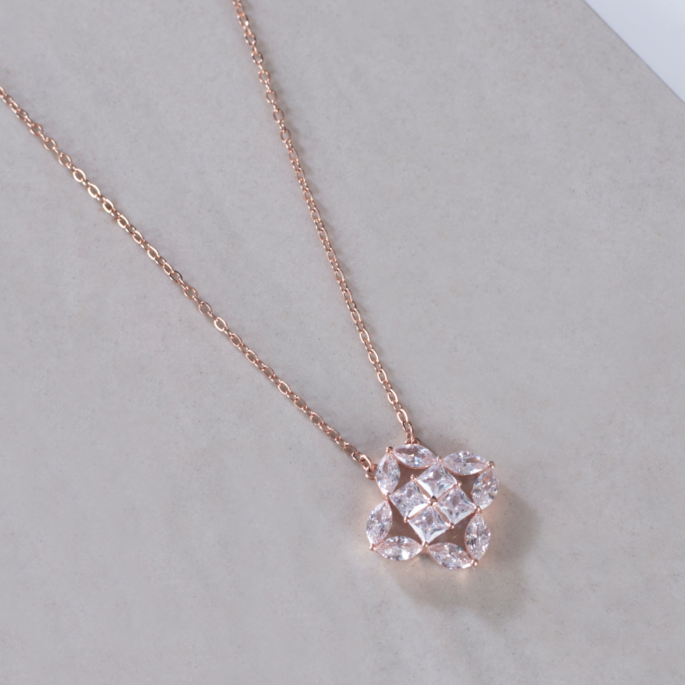 Zirconia studded Clover