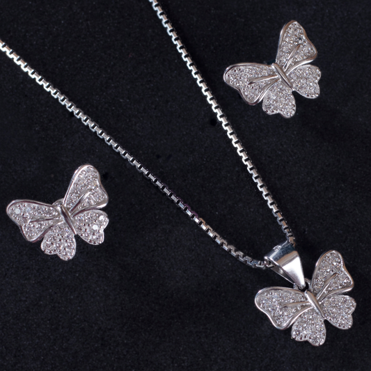 Zirconia studded Butterfly