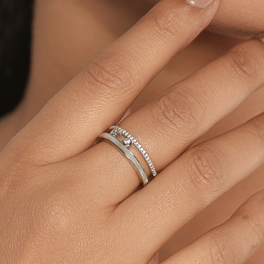 Dual line pearl Studded