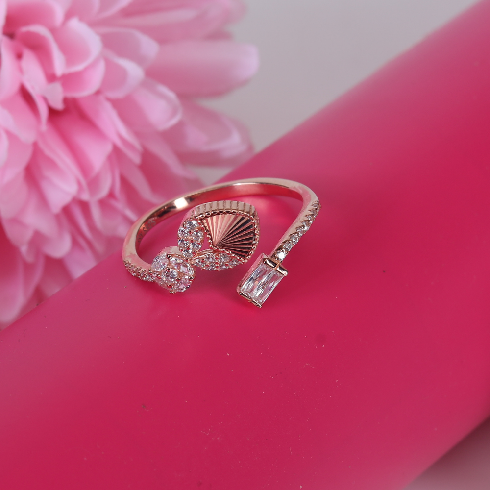 3D cut coffee Date ring