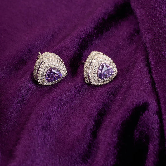 ROUND TRIANGLE COLOR STUDDED