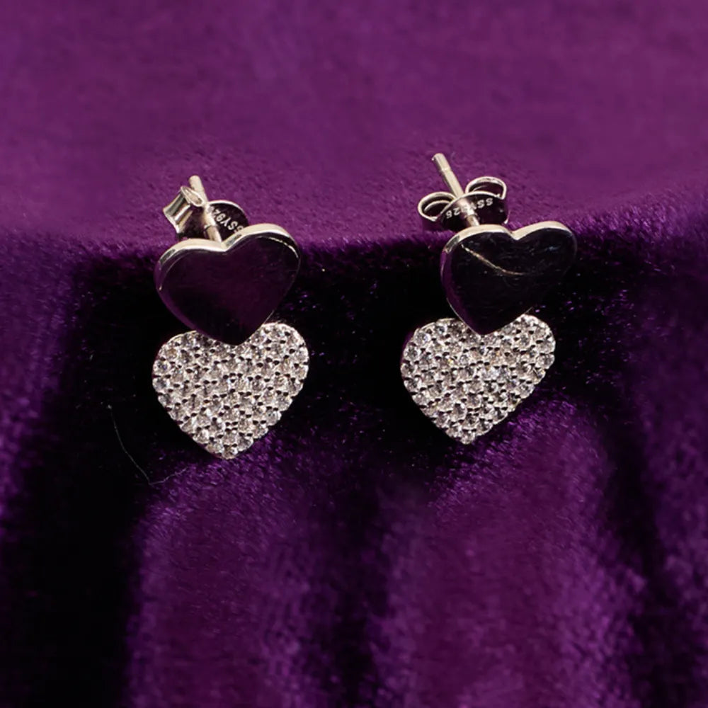 3 HEART STUDDED