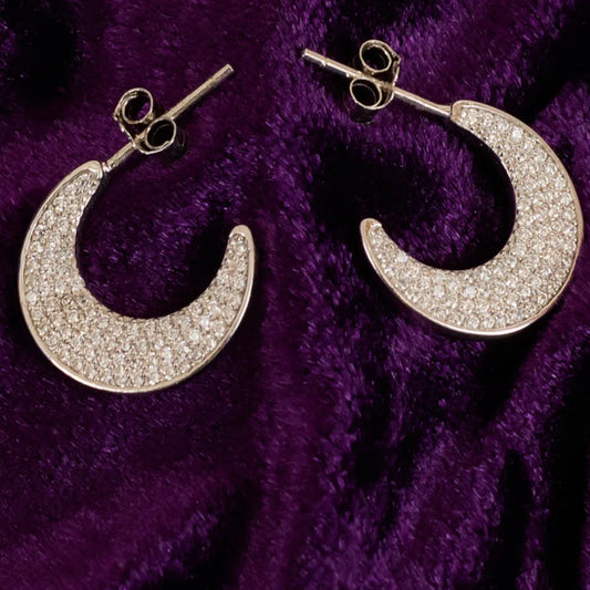 HALF MOON STONE STUDDED