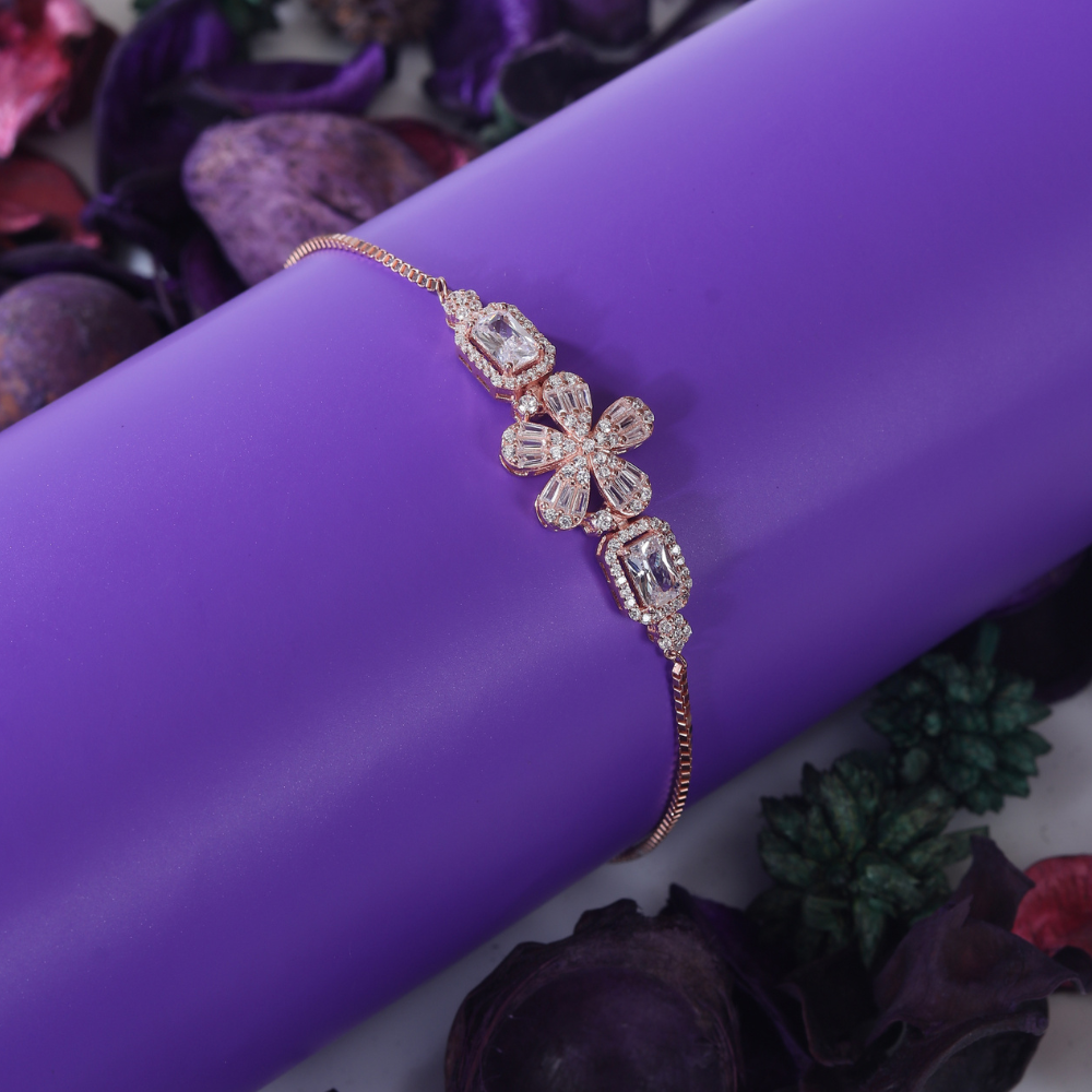 Zirconia studded Juhi flower