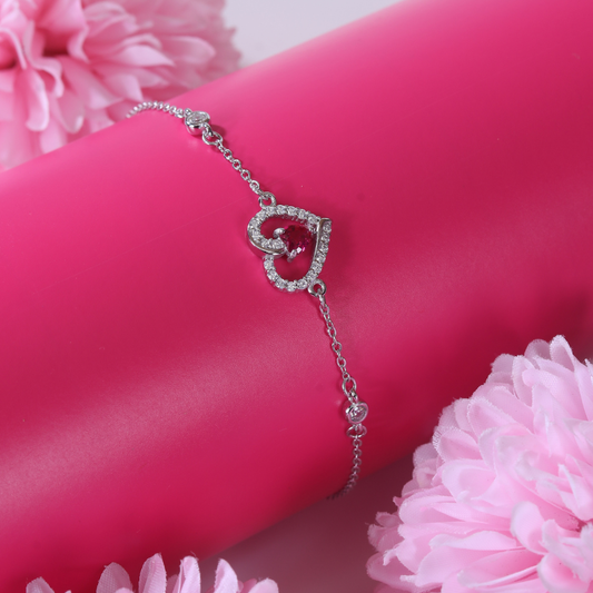 Zirconia studded Heart