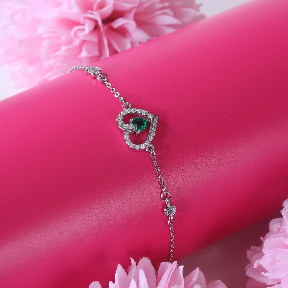 Zirconia studded Heart