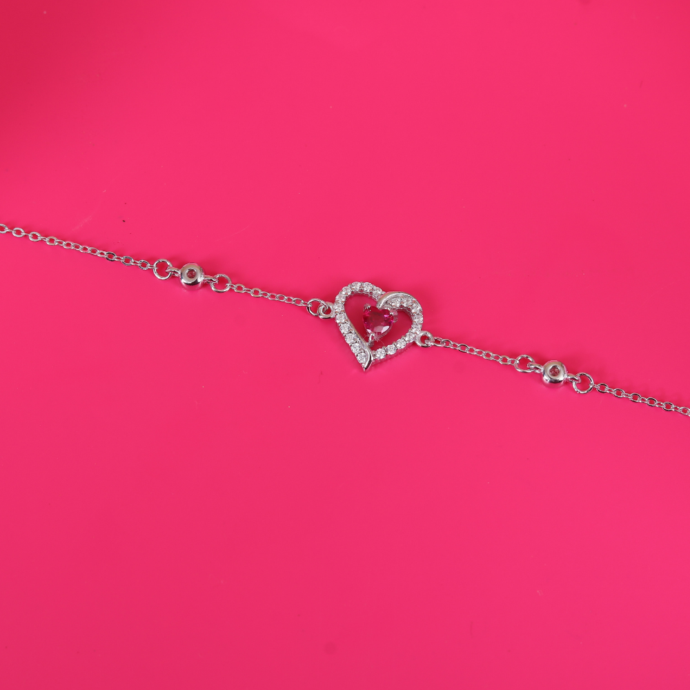 Zirconia studded Heart