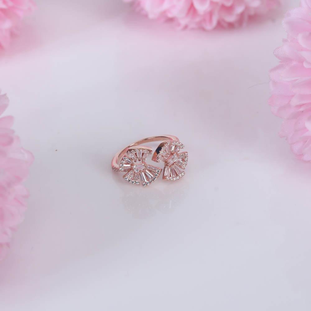 Zircon studded Cocktail ring