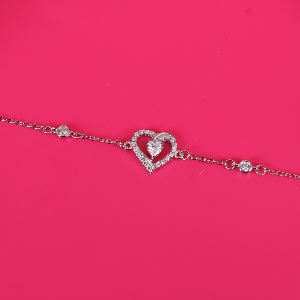 Zirconia studded Heart