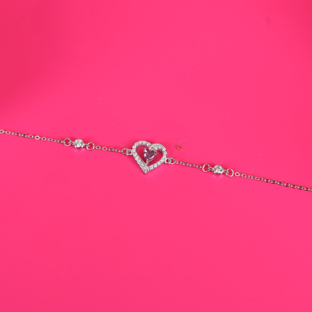 Zirconia studded Heart