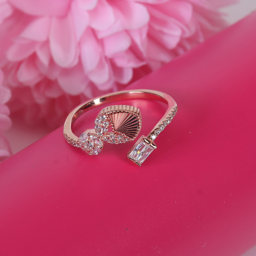 3D cut coffee Date ring