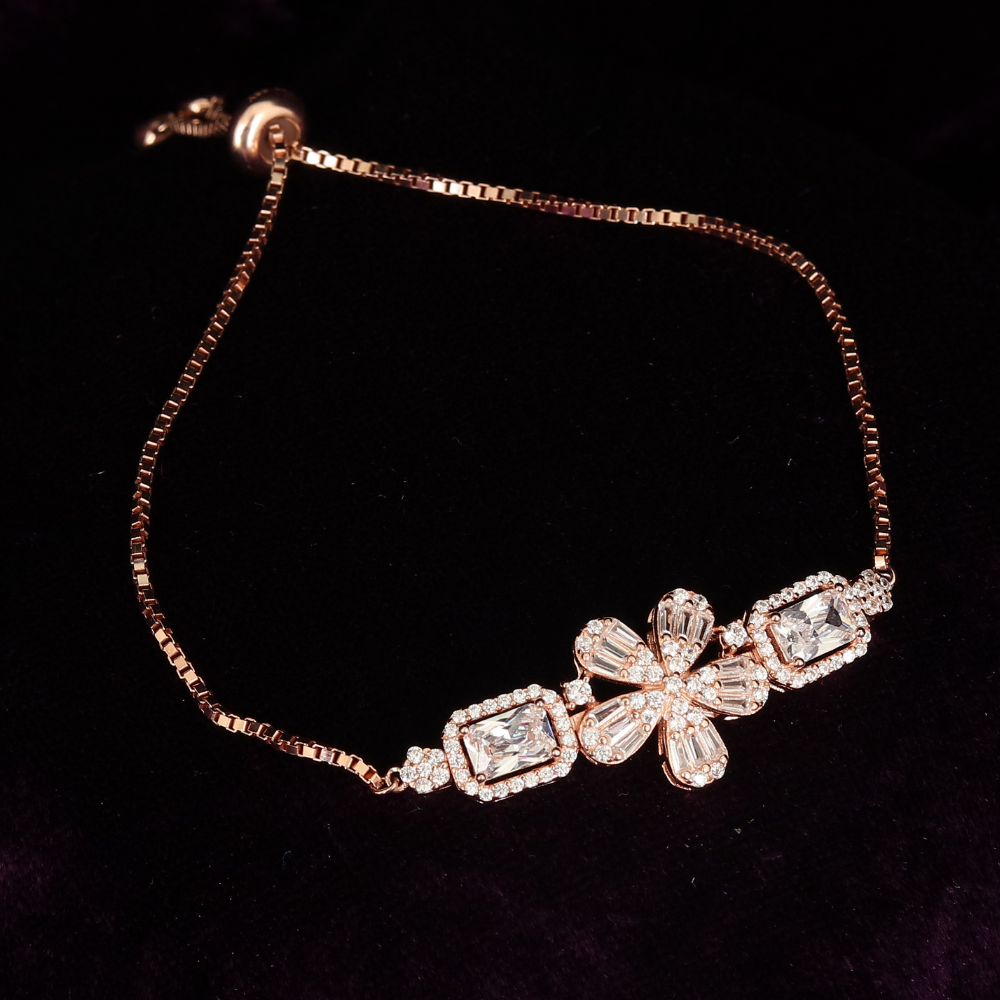 Zirconia studded Juhi flower