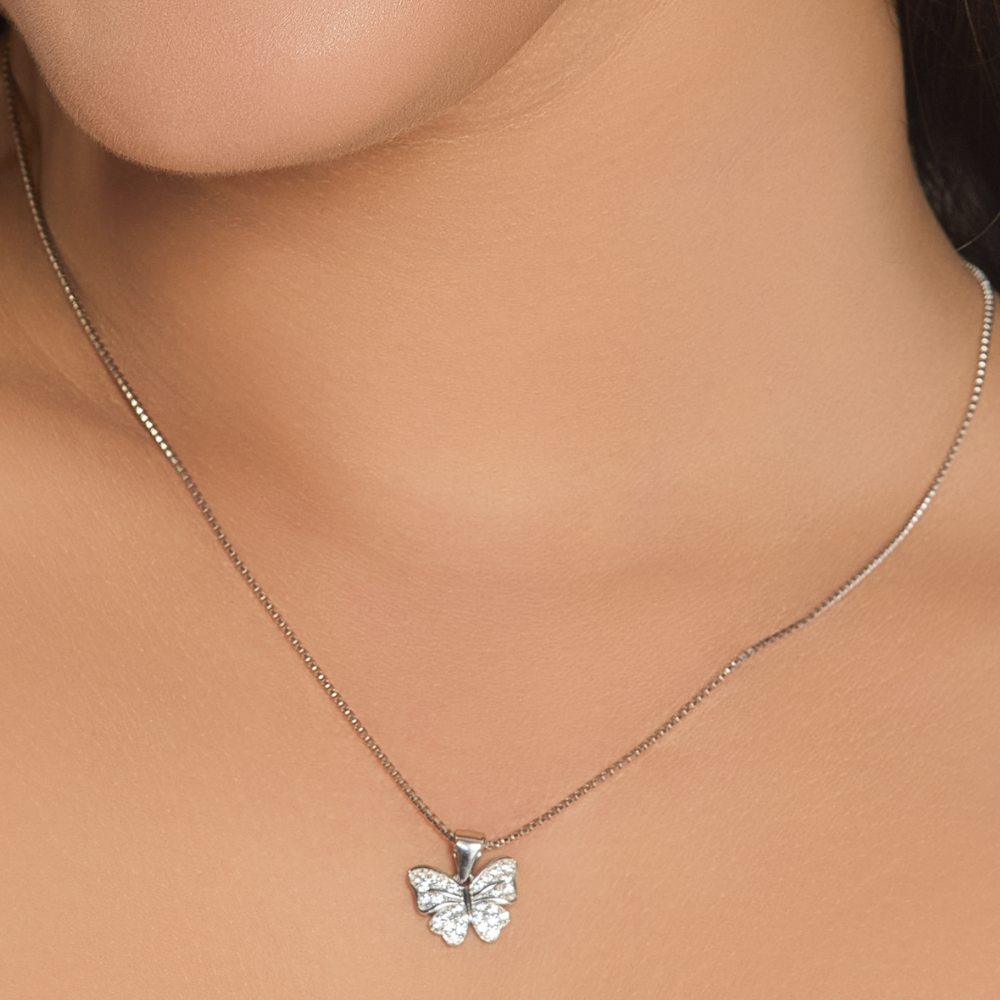 Zirconia studded Butterfly
