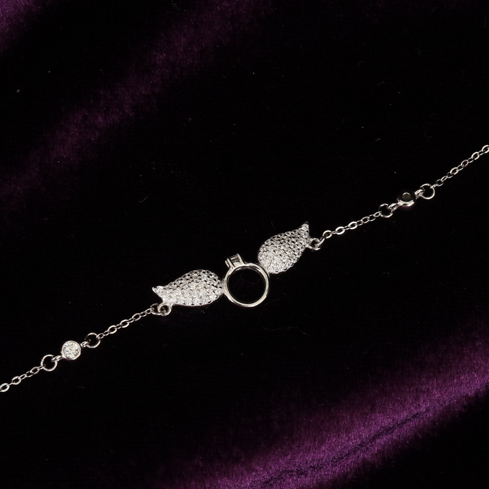 Angel wings Ring bracelet