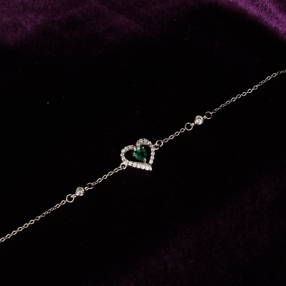 Zirconia studded Heart