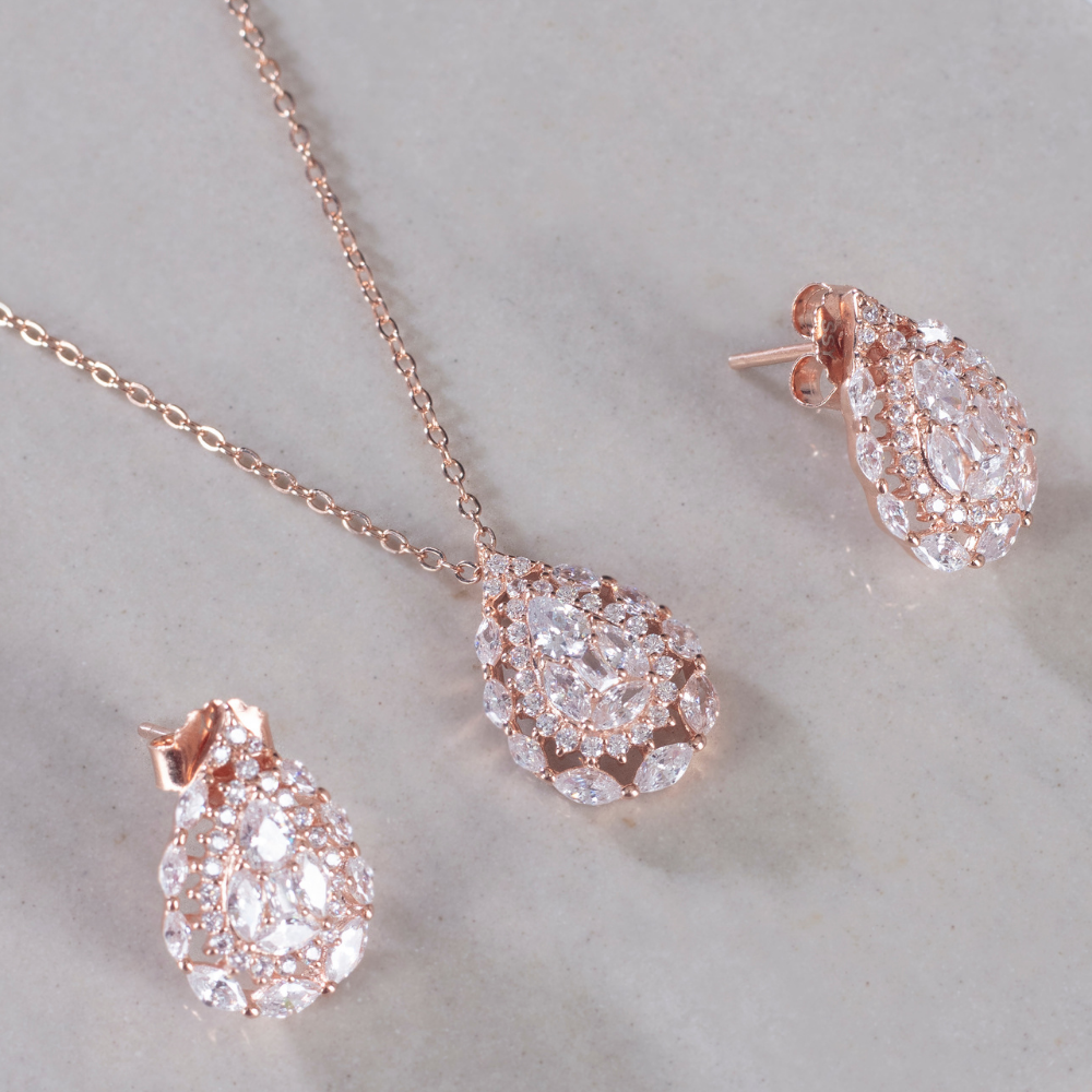 Zirconia studded Elegant drop