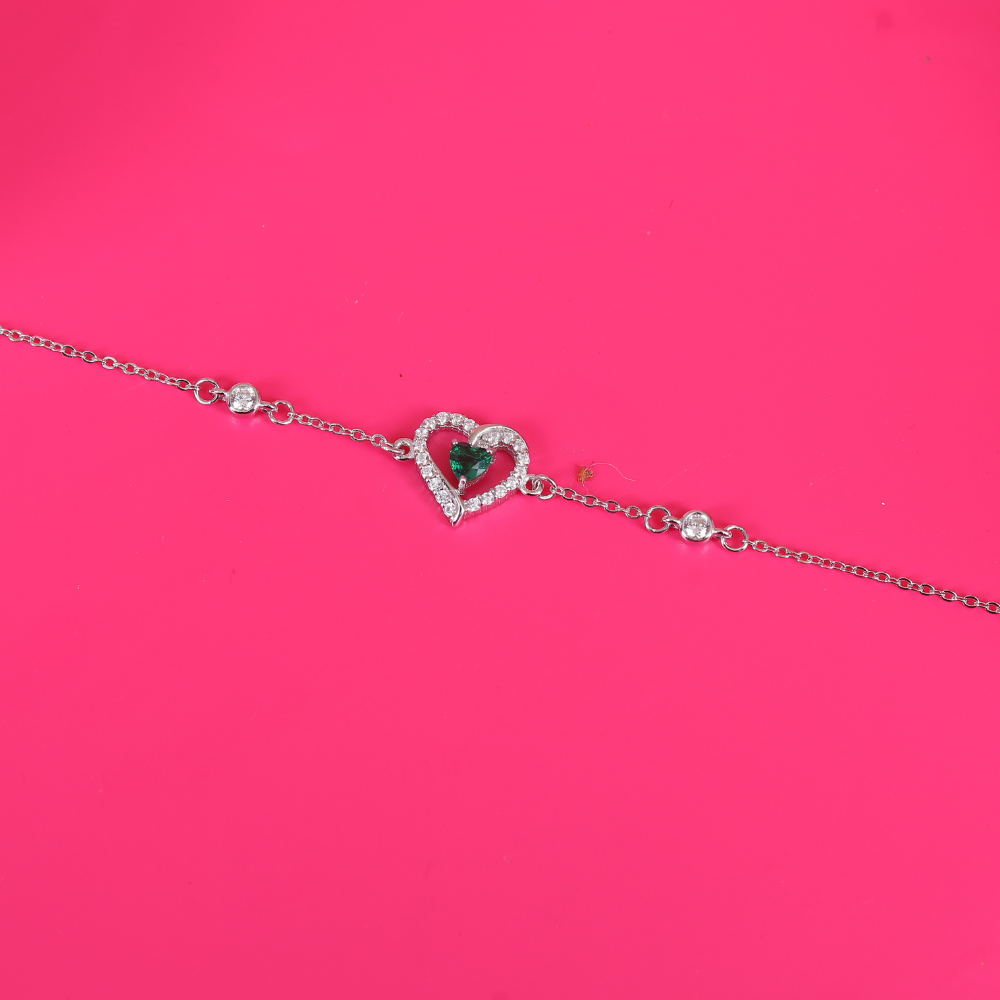 Zirconia studded Heart