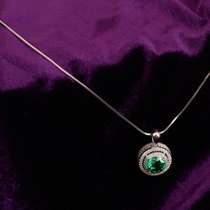 CIRCLE STUDDED COLOR STONE