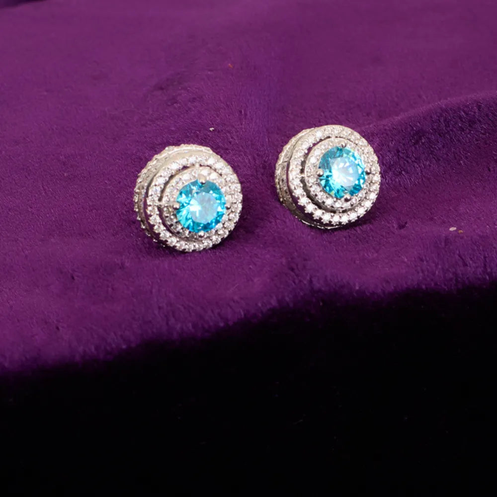 CIRCLE STUDDED COLOR STONE