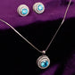 CIRCLE STUDDED COLOR STONE