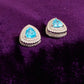 TRIANGLE STUDDED COLOR STONE
