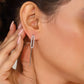 OVAL DROP STUDDED