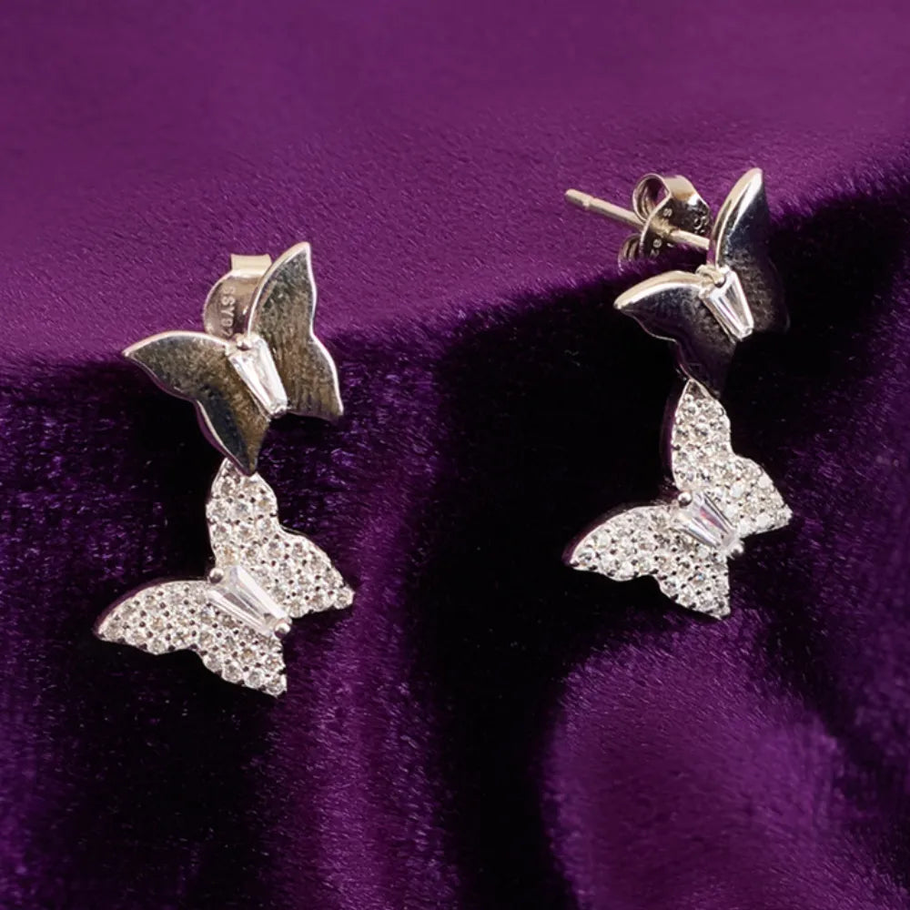 TRIO BUTTERFLY STUDDED