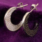 HALF MOON STONE STUDDED
