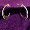 SMALL HALF MOON STUDDED