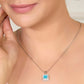 SQUARE STUDDED COLOR STONE